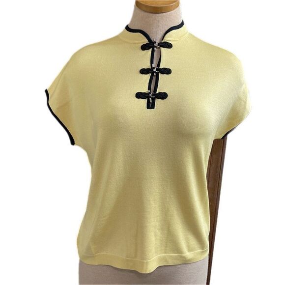 NWT Jamie Sadock Yellowtail Silk Top Blouse Size Medium New - Picture 1 of 11